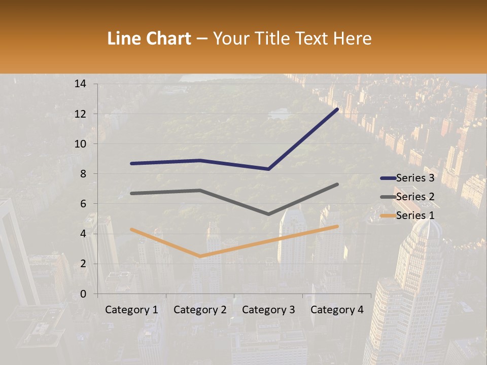 An Aerial View Of A City With Lots Of Tall Buildings PowerPoint Template