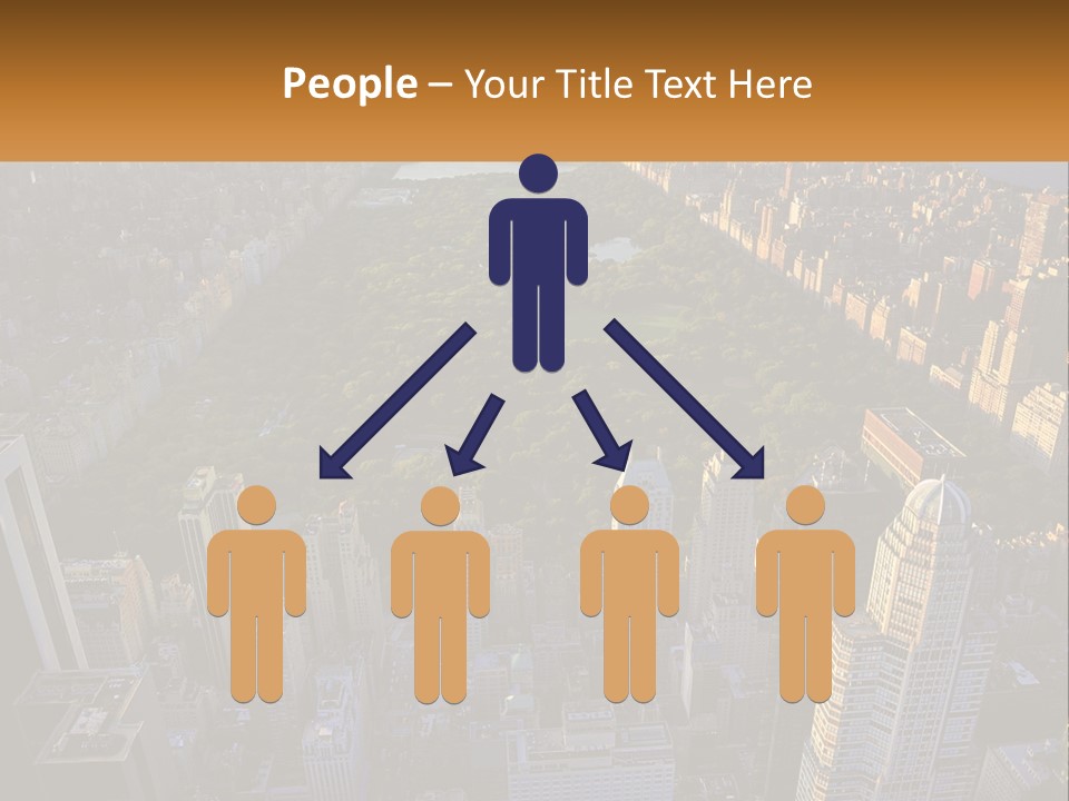 An Aerial View Of A City With Lots Of Tall Buildings PowerPoint Template