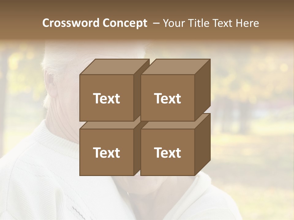 An Elderly Couple Is Smiling For The Camera PowerPoint Template