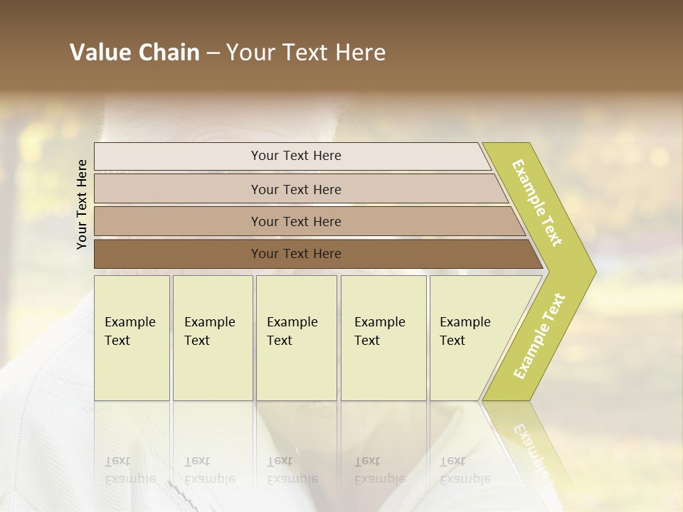 An Elderly Couple Is Smiling For The Camera PowerPoint Template