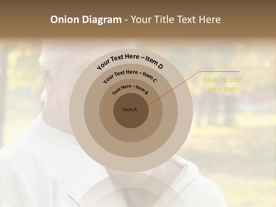 An Elderly Couple Is Smiling For The Camera PowerPoint Template