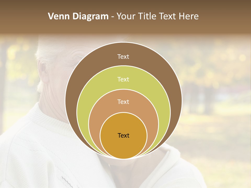 An Elderly Couple Is Smiling For The Camera PowerPoint Template