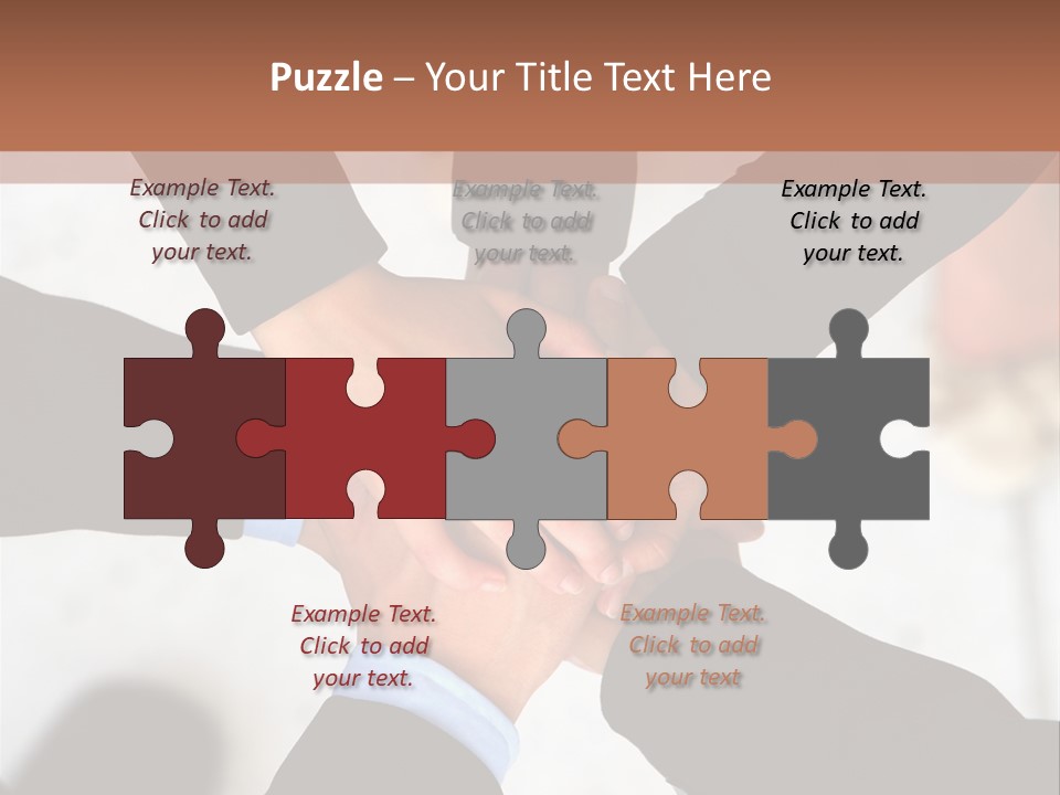 A Group Of People Holding Hands In A Circle PowerPoint Template