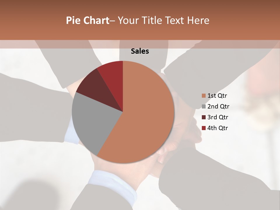A Group Of People Holding Hands In A Circle PowerPoint Template