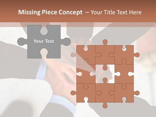 A Group Of People Holding Hands In A Circle PowerPoint Template
