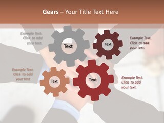 A Group Of People Holding Hands In A Circle PowerPoint Template