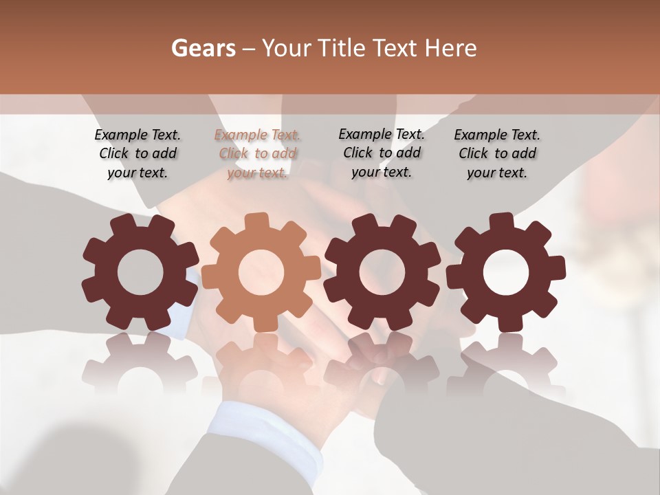 A Group Of People Holding Hands In A Circle PowerPoint Template