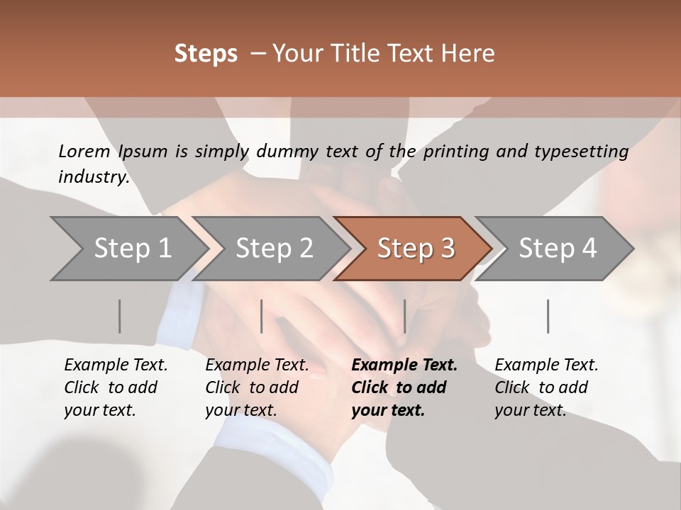 A Group Of People Holding Hands In A Circle PowerPoint Template