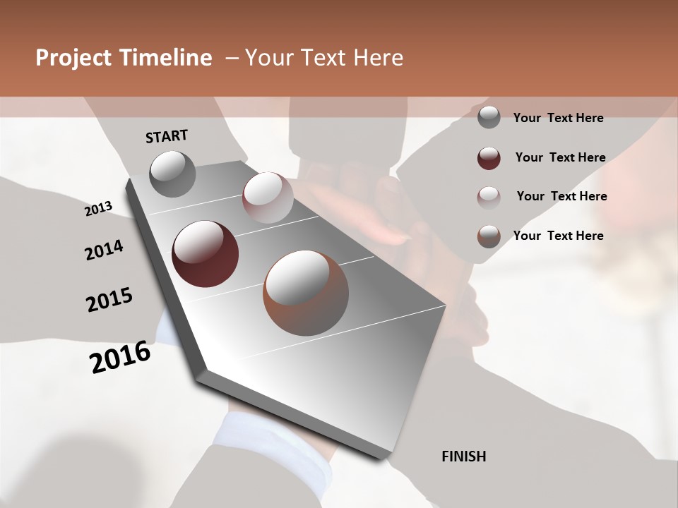 A Group Of People Holding Hands In A Circle PowerPoint Template