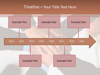 A Group Of People Holding Hands In A Circle PowerPoint Template