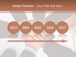 A Group Of People Holding Hands In A Circle PowerPoint Template
