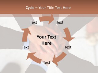 A Group Of People Holding Hands In A Circle PowerPoint Template