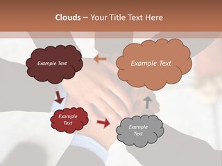 A Group Of People Holding Hands In A Circle PowerPoint Template