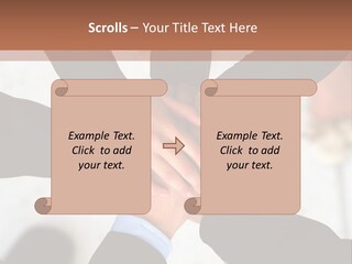 A Group Of People Holding Hands In A Circle PowerPoint Template