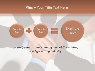 A Group Of People Holding Hands In A Circle PowerPoint Template