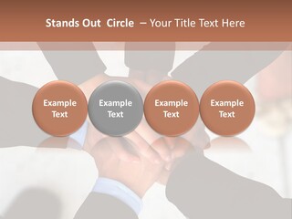 A Group Of People Holding Hands In A Circle PowerPoint Template