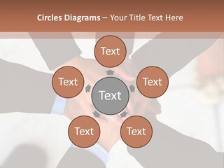 A Group Of People Holding Hands In A Circle PowerPoint Template