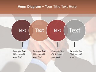 A Group Of People Holding Hands In A Circle PowerPoint Template