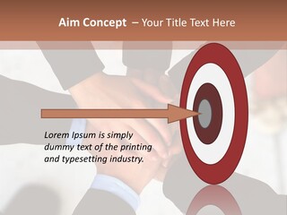 A Group Of People Holding Hands In A Circle PowerPoint Template