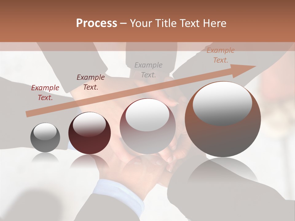 A Group Of People Holding Hands In A Circle PowerPoint Template