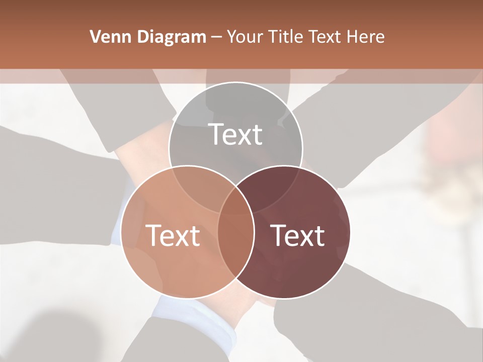A Group Of People Holding Hands In A Circle PowerPoint Template