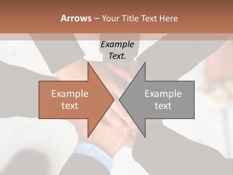 A Group Of People Holding Hands In A Circle PowerPoint Template