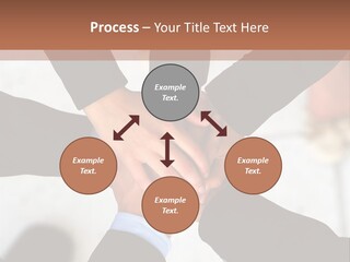 A Group Of People Holding Hands In A Circle PowerPoint Template