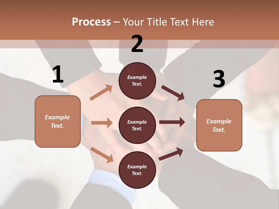 A Group Of People Holding Hands In A Circle PowerPoint Template