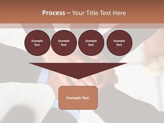 A Group Of People Holding Hands In A Circle PowerPoint Template