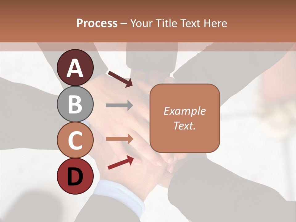 A Group Of People Holding Hands In A Circle PowerPoint Template