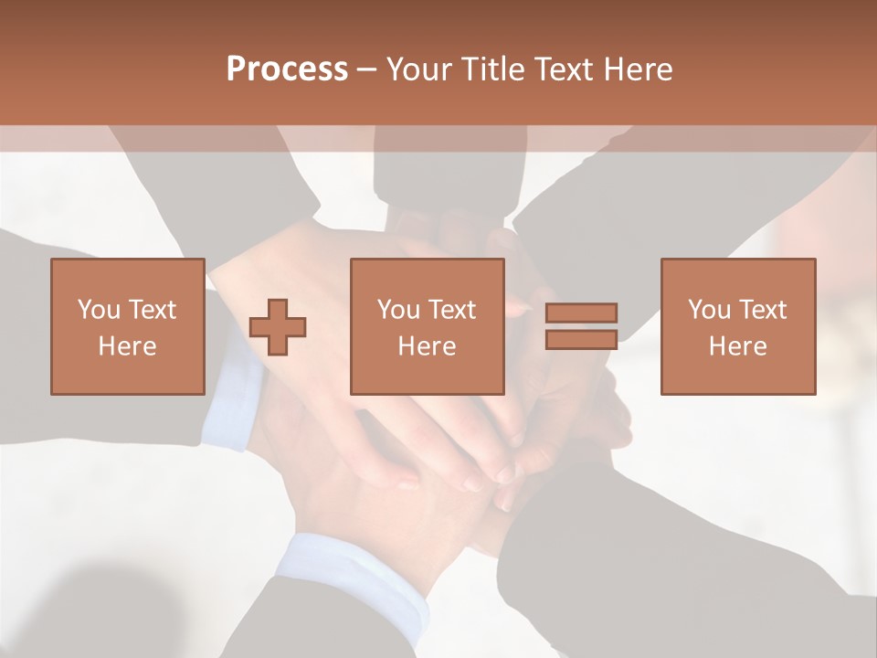 A Group Of People Holding Hands In A Circle PowerPoint Template