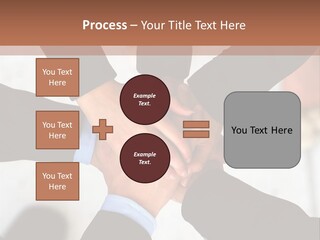 A Group Of People Holding Hands In A Circle PowerPoint Template