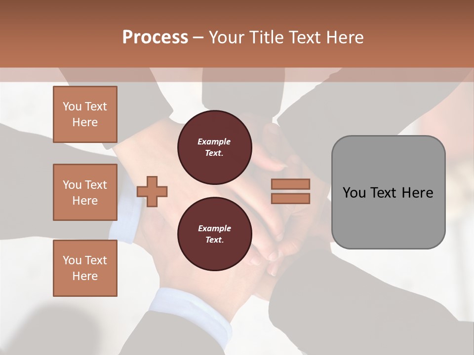 A Group Of People Holding Hands In A Circle PowerPoint Template