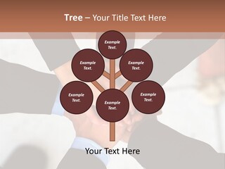 A Group Of People Holding Hands In A Circle PowerPoint Template