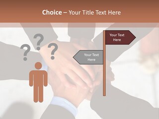 A Group Of People Holding Hands In A Circle PowerPoint Template