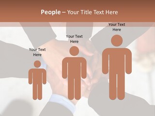 A Group Of People Holding Hands In A Circle PowerPoint Template