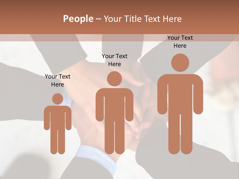 A Group Of People Holding Hands In A Circle PowerPoint Template