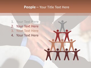 A Group Of People Holding Hands In A Circle PowerPoint Template