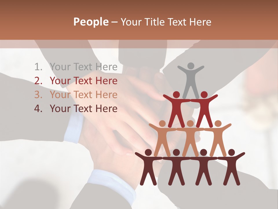 A Group Of People Holding Hands In A Circle PowerPoint Template