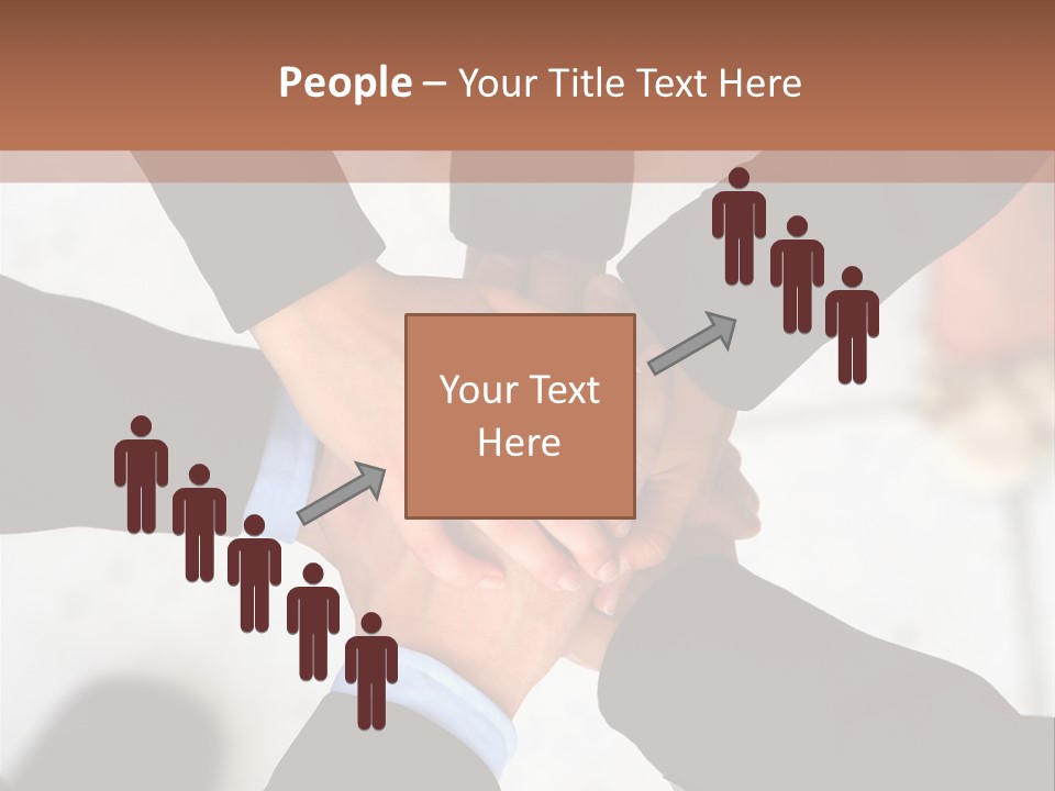 A Group Of People Holding Hands In A Circle PowerPoint Template