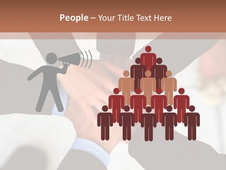 A Group Of People Holding Hands In A Circle PowerPoint Template