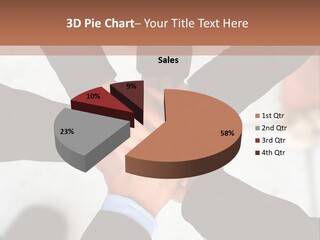 A Group Of People Holding Hands In A Circle PowerPoint Template