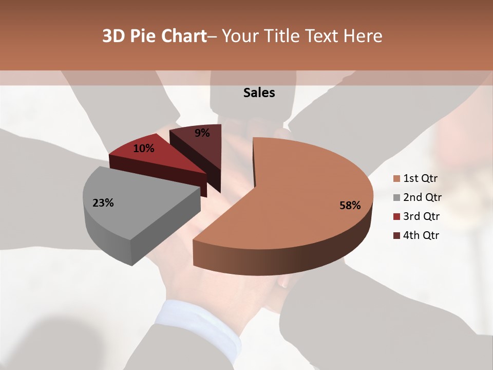 A Group Of People Holding Hands In A Circle PowerPoint Template