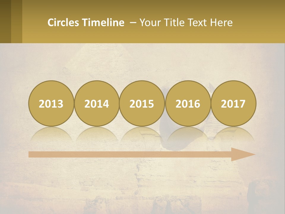 A Picture Of An Egyptian Statue With A Pyramid In The Background PowerPoint Template