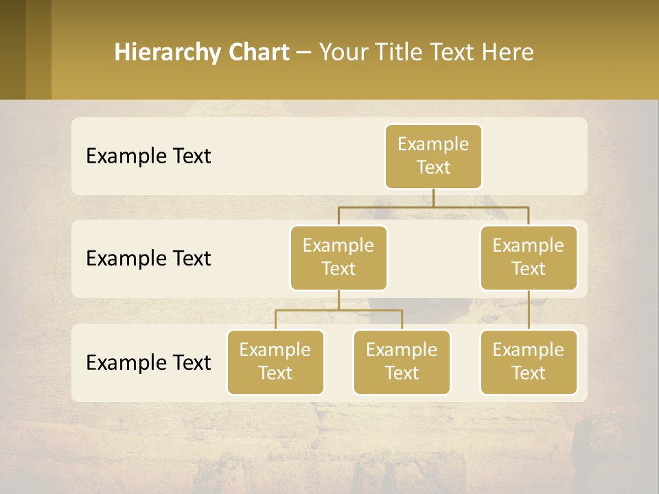 A Picture Of An Egyptian Statue With A Pyramid In The Background PowerPoint Template