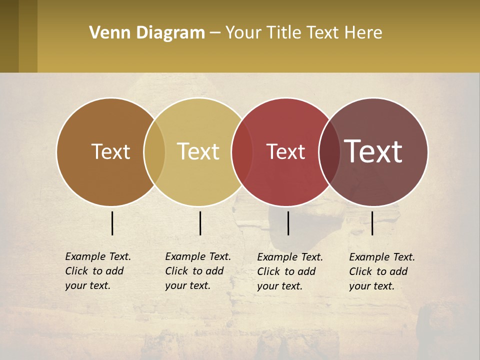 A Picture Of An Egyptian Statue With A Pyramid In The Background PowerPoint Template