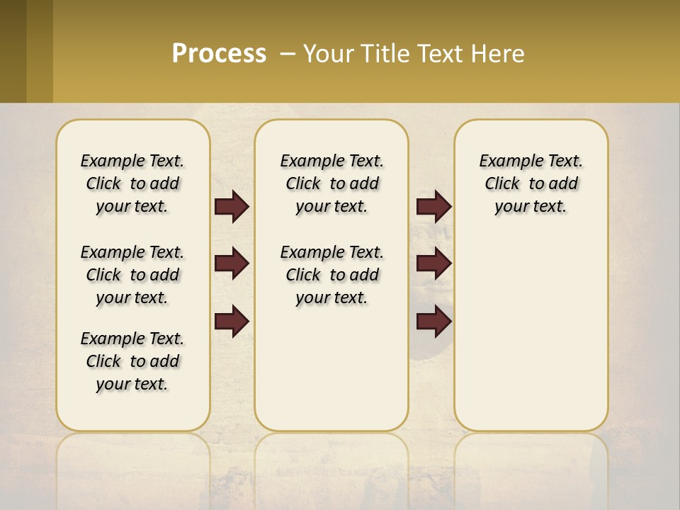 A Picture Of An Egyptian Statue With A Pyramid In The Background PowerPoint Template