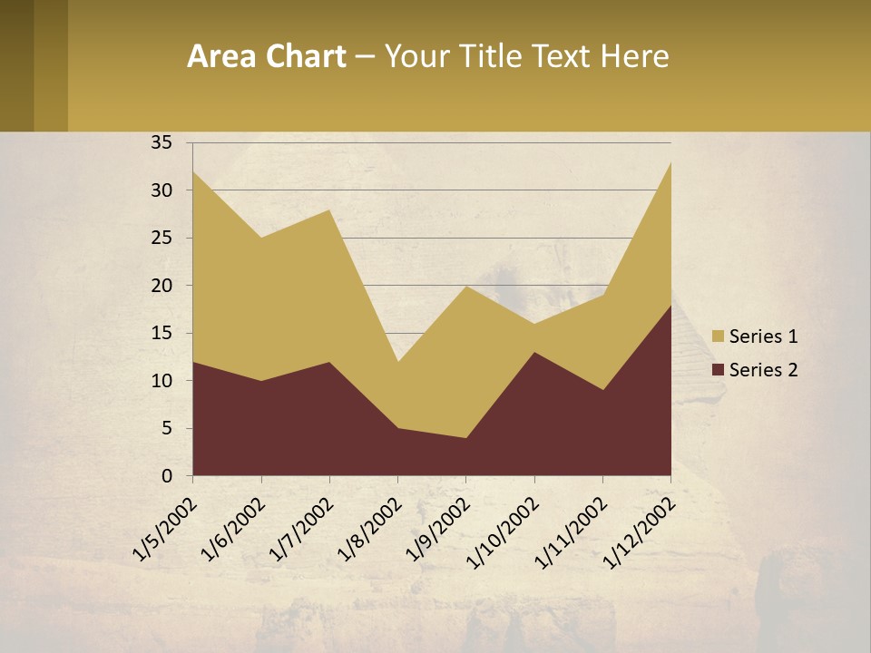 A Picture Of An Egyptian Statue With A Pyramid In The Background PowerPoint Template