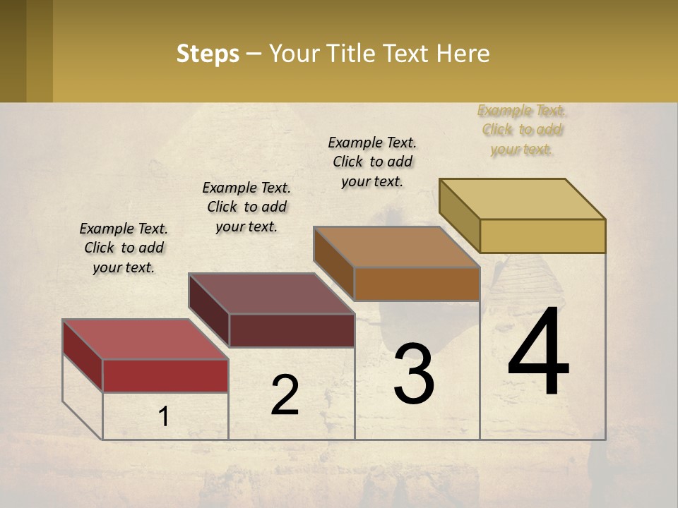 A Picture Of An Egyptian Statue With A Pyramid In The Background PowerPoint Template