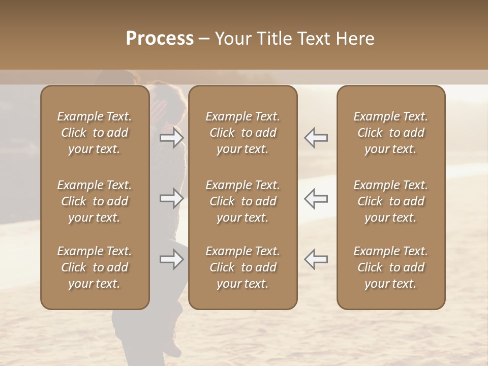 A Couple Kissing On The Beach In Front Of A Body Of Water PowerPoint Template